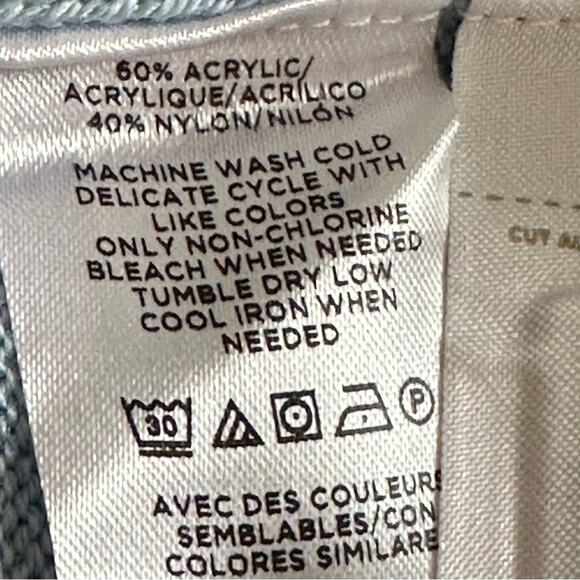 Loft Tunic Sweater Petite Dusty Blue Cowl Hi Low Hem Soft Tunic Sweater XSP NEW - Picture 8 of 11